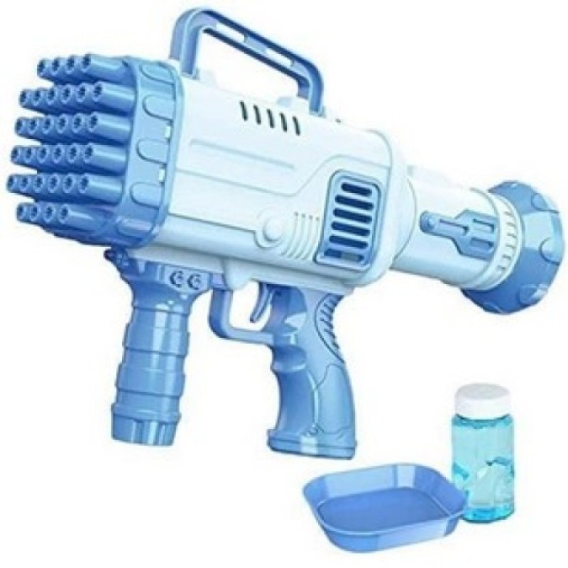 32 Hole Bubbles Gun Kids Toy Rocket Soap Bubble Machine Guns Automatic Blower Portable Pomperos with Light Toy for Children Gift - Alternate view 1 showing  color