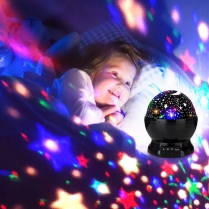 Star Master Dream Rotating Projection Lamp - Table Lamp - Alternate view 2 showing  color