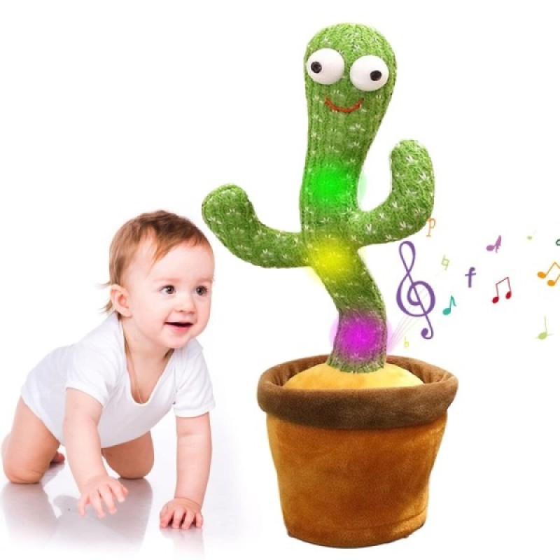 Talking Cactus for Kids Dancing Cactus Toys Can Sing What You Say Funny Toy (Multicolor) - Alternate view 2 showing  color