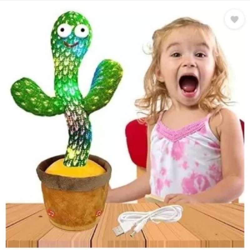 Talking Cactus for Kids Dancing Cactus Toys Can Sing What You Say Funny Toy (Multicolor) - Alternate view 3 showing  color